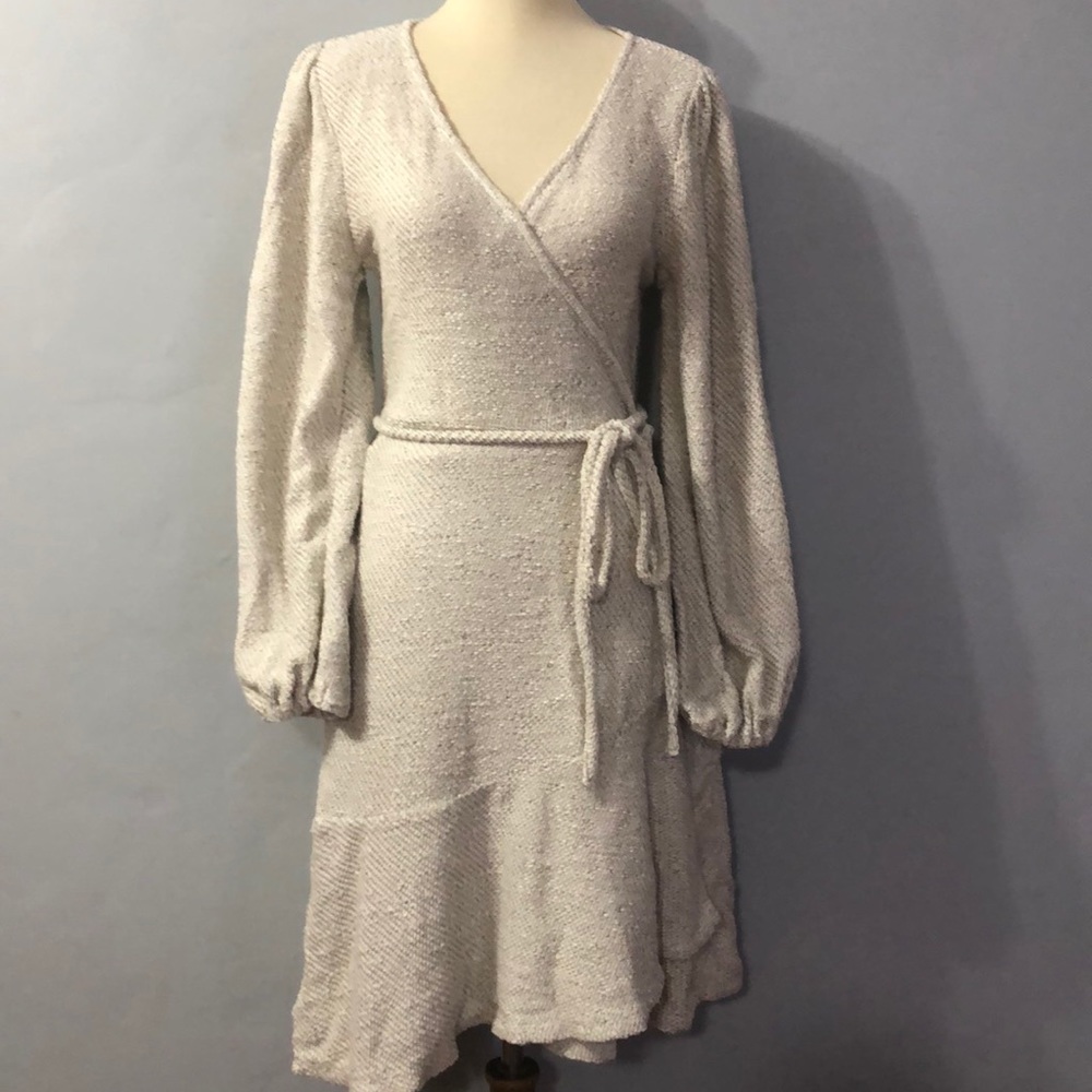 Anthropologie wrap sweater dress small